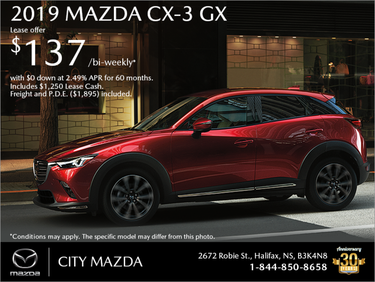Get the 2019 Mazda CX-3 Today!