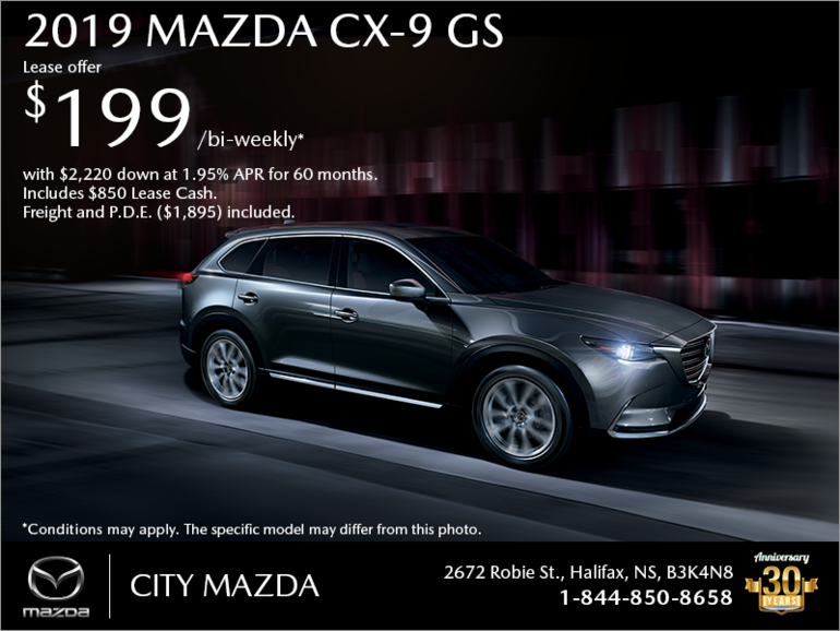 Get the 2019 Mazda CX-9 Today!