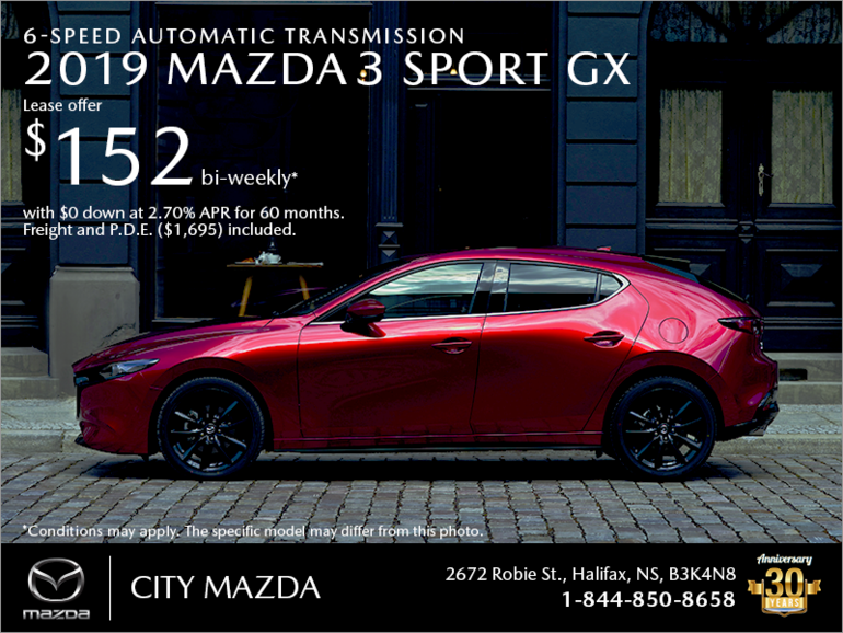 Get the 2019 Mazda3 Sport Today!