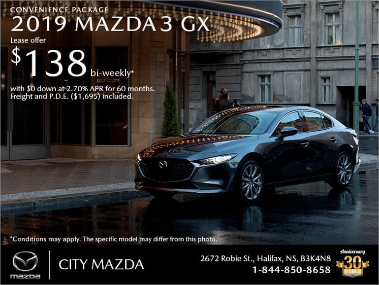 Get the 2019 Mazda3 Today!
