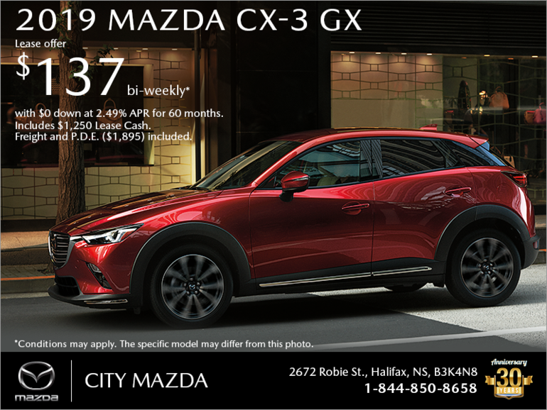 Get the 2019 Mazda CX-3 Today!