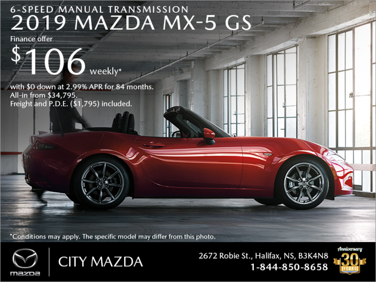 Get the 2019 Mazda MX-5 Today!