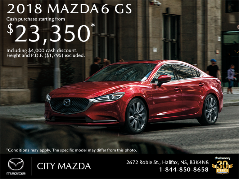 Get the 2018 Mazda6 Today!