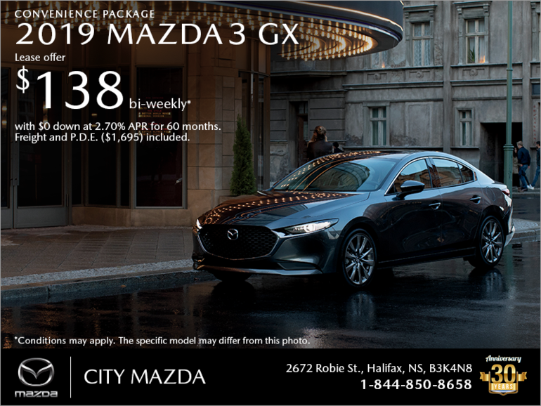 Get the 2019 Mazda3 Today!