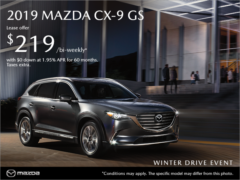 Get the 2019 Mazda CX-9 today!