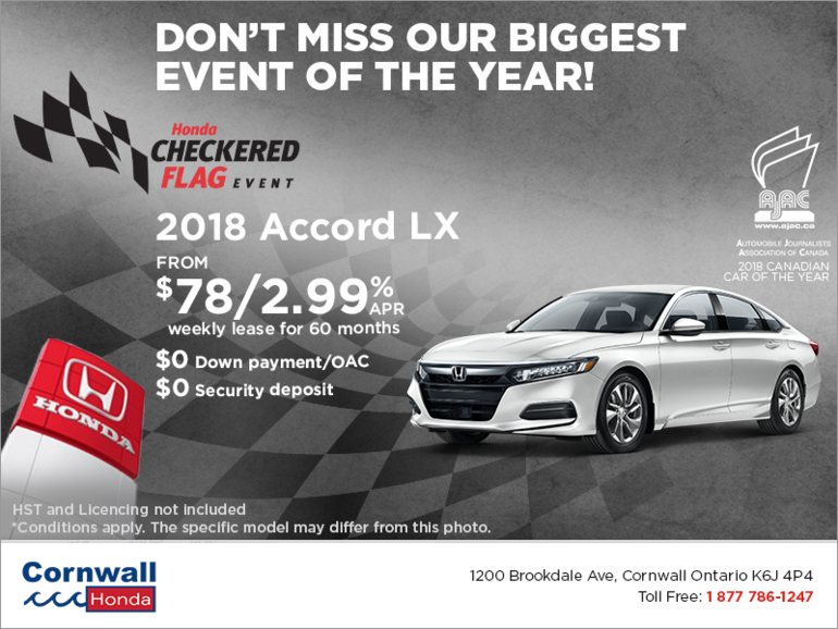 Lease the 2018 Honda Accord Sedan!