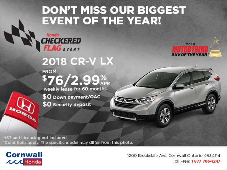 Lease the 2018 Honda CR-V!