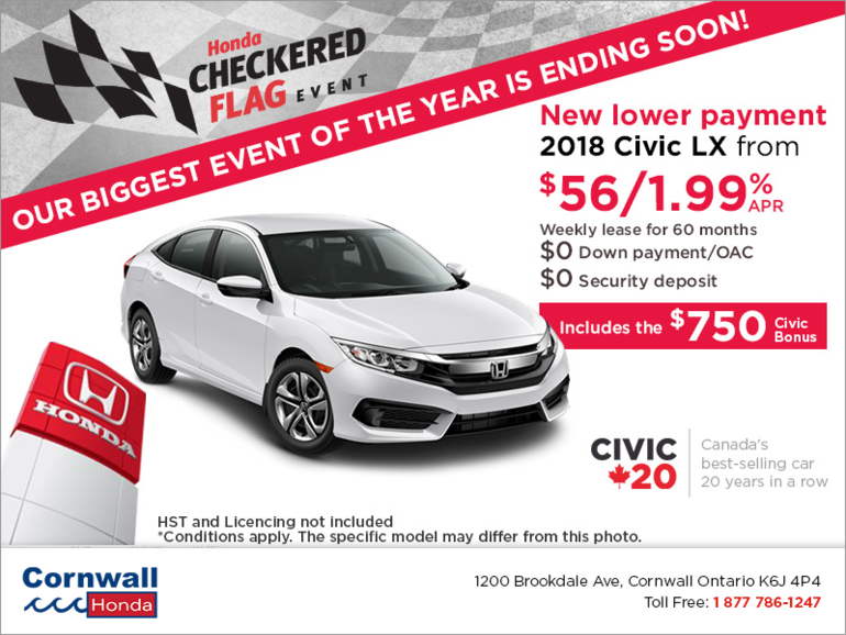 Lease the 2018 Honda Civic!