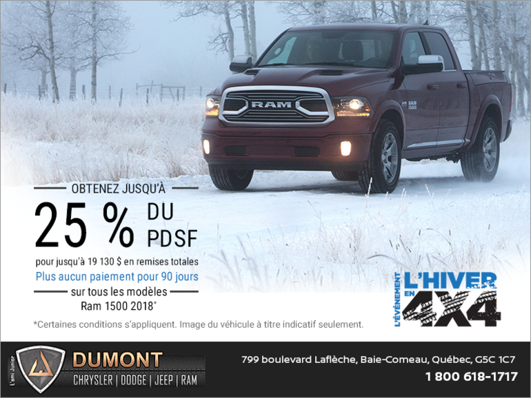 L'événement l'hiver en 4X4