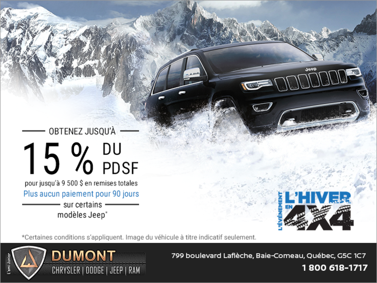 L'événement l'hiver en 4X4!
