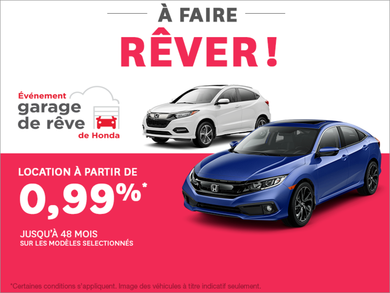 Événement garage de rêve de Honda