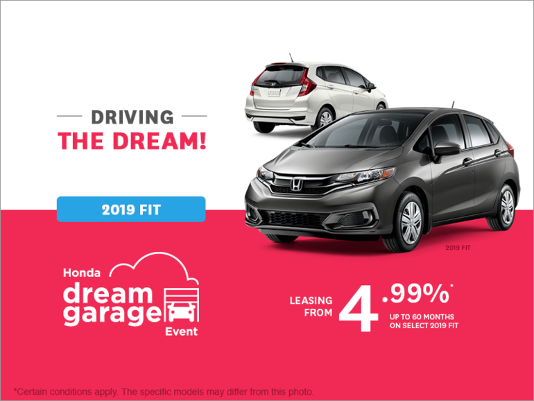 Lease the 2019 Honda Fit!