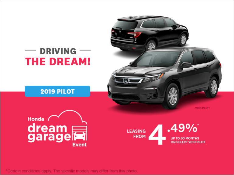 Lease the 2019 Honda Pilot!