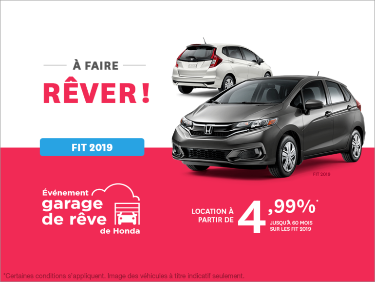 Louez la Honda Fit 2019!