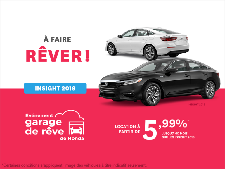 Louez la Honda Insight 2019!
