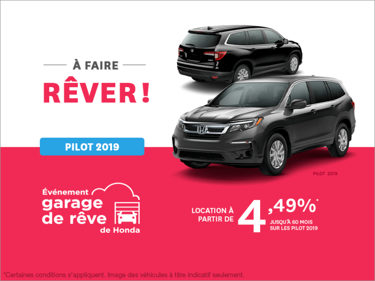 Louez le Honda Pilot 2019!