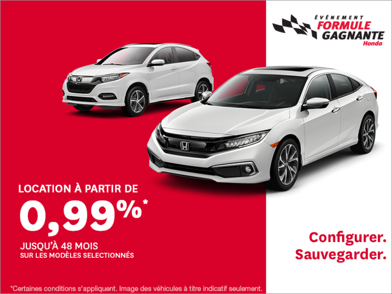 Événement formule gagnante de Honda