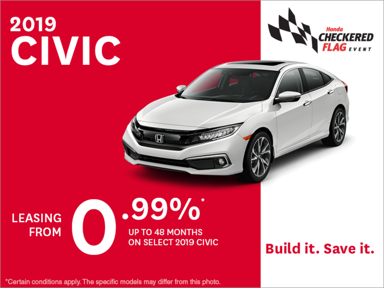 Lease the 2019 Honda Civic!