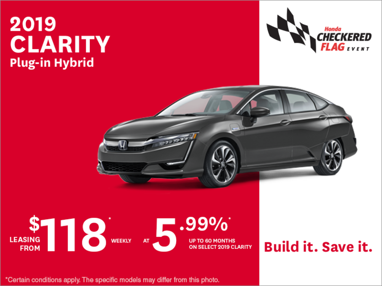 Lease the 2019 Honda Clarity!