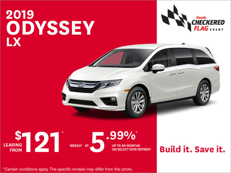 Lease the 2019 Honda Odyssey!