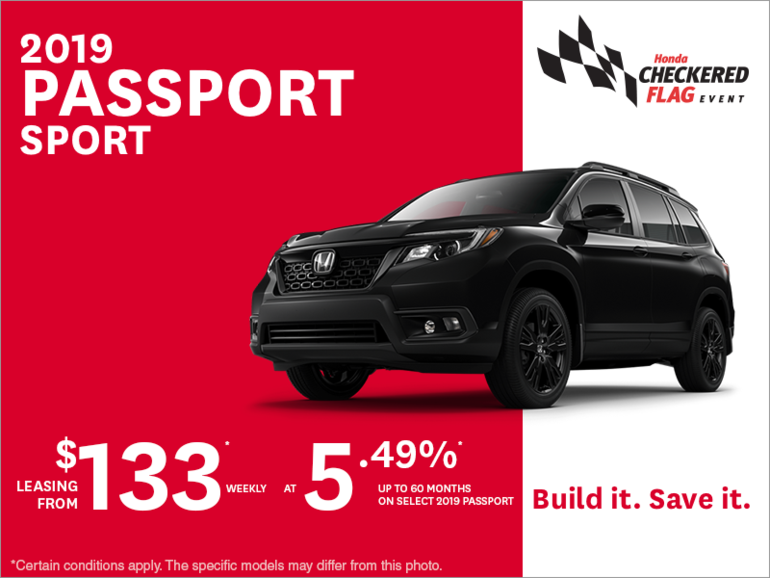 Lease the 2019 Honda Passport Sport!