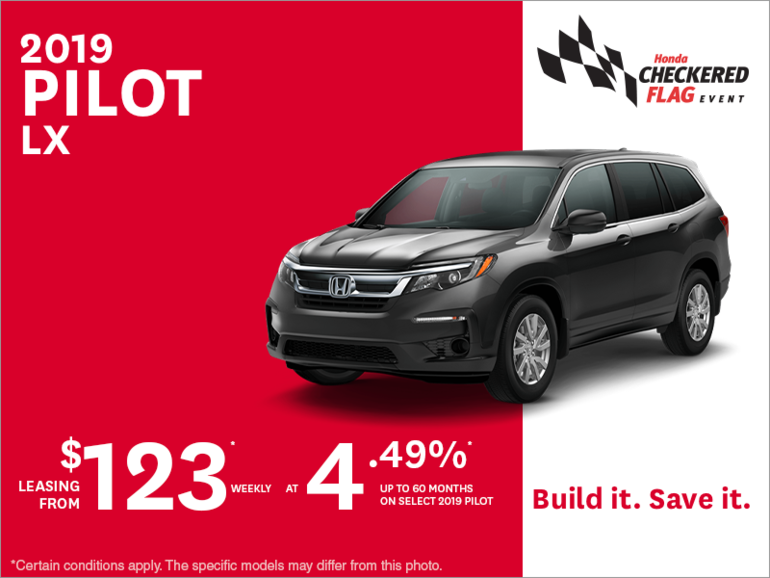 Lease the 2019 Honda Pilot!