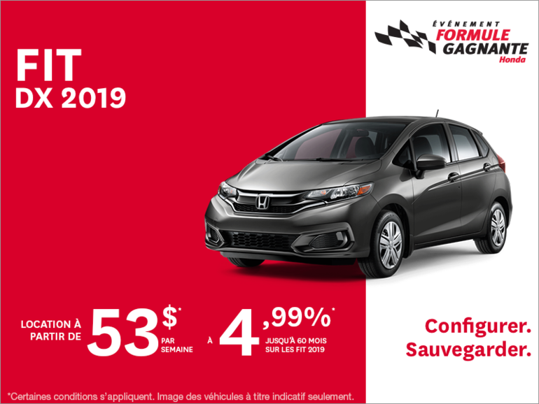 Louez la Honda Fit 2019!