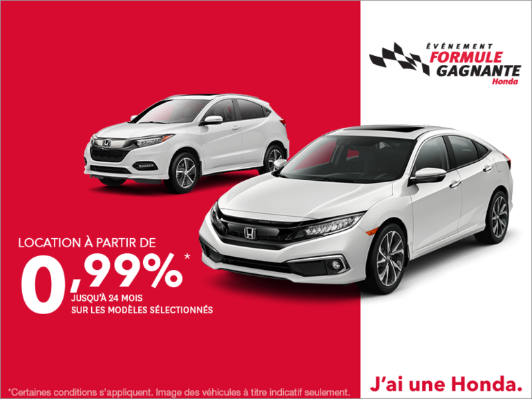 Événement formule gagnante de Honda