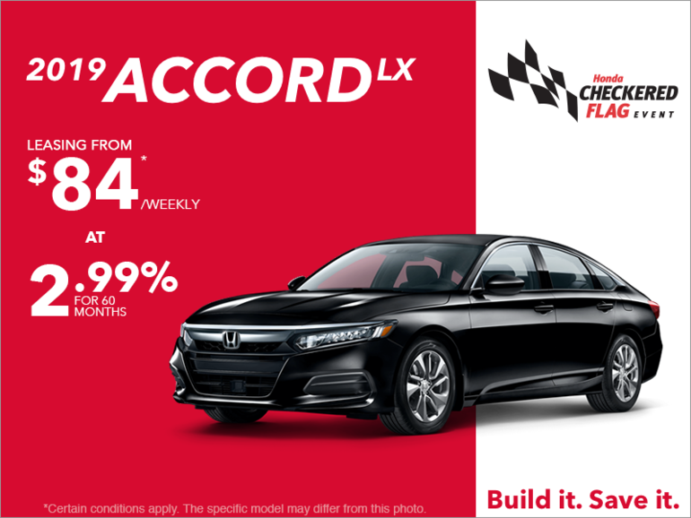 Lease the 2019 Honda Accord Sedan!