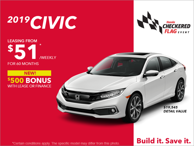 Lease the 2019 Honda Civic!