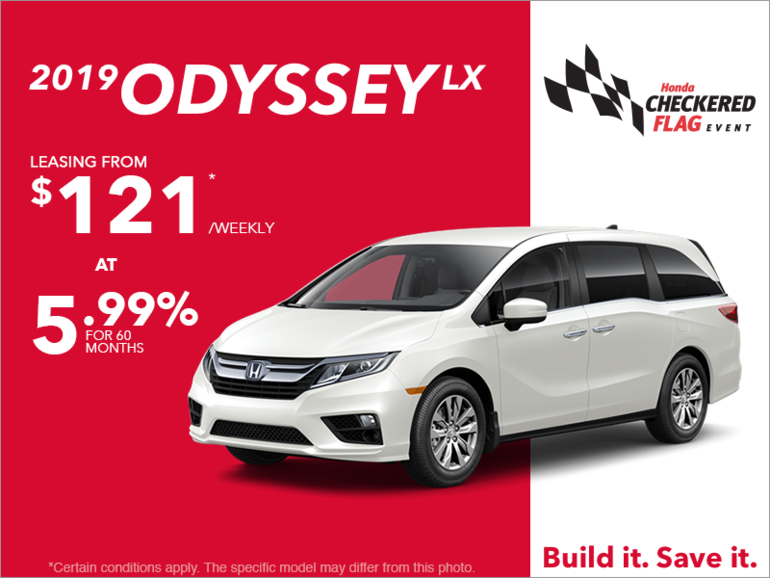 Lease the 2019 Honda Odyssey!