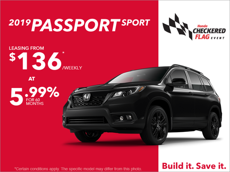 Lease the 2019 Honda Passport Sport!