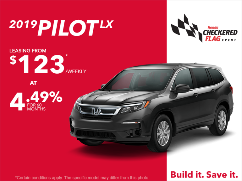 Lease the 2019 Honda Pilot!