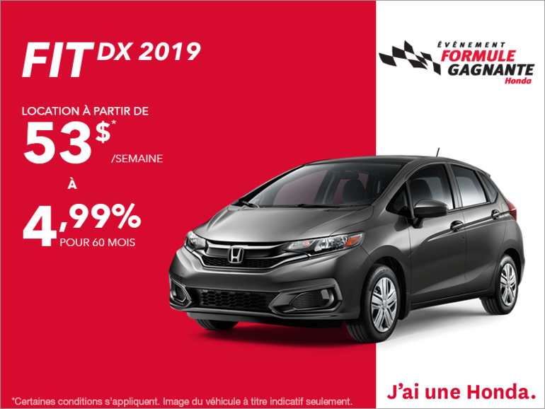 Louez la Honda Fit 2019!