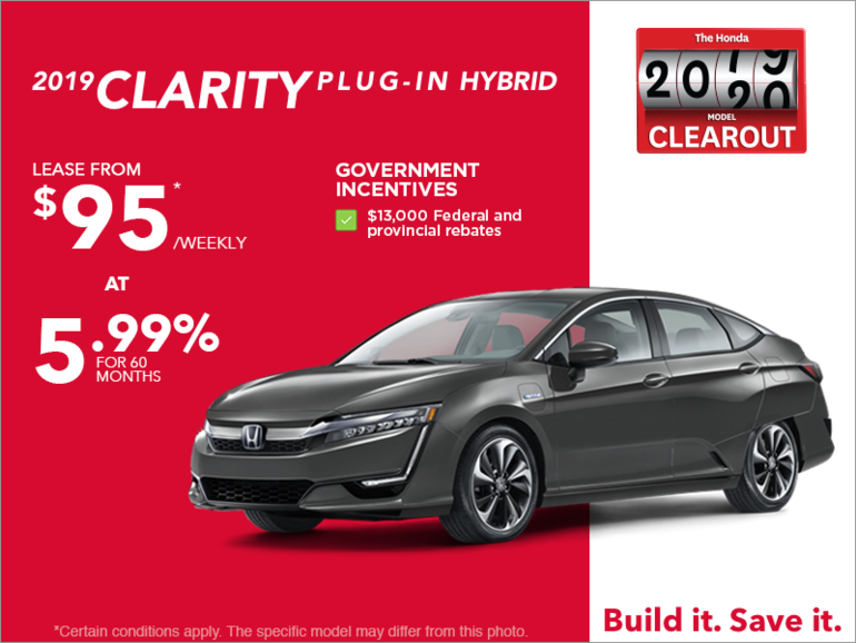 Lease the 2019 Honda Clarity!