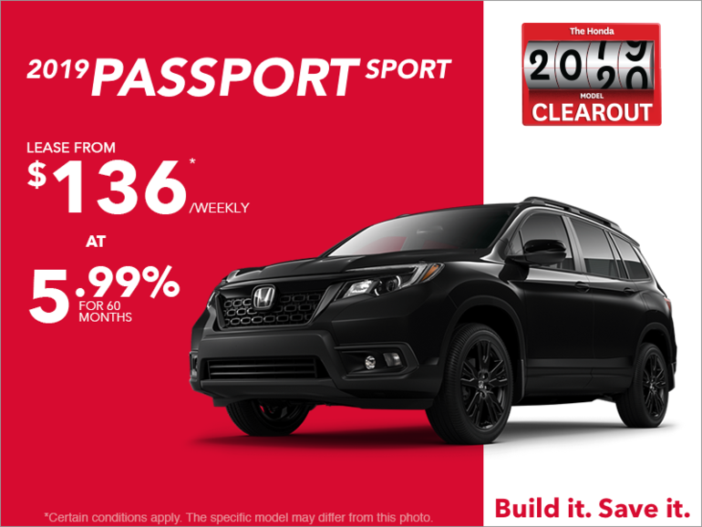 Lease the 2019 Honda Passport Sport!