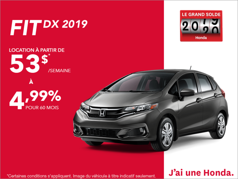 Louez la Honda Fit 2019!