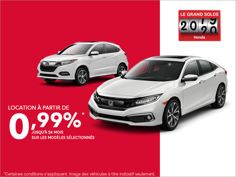 Le grand solde 2019 Honda