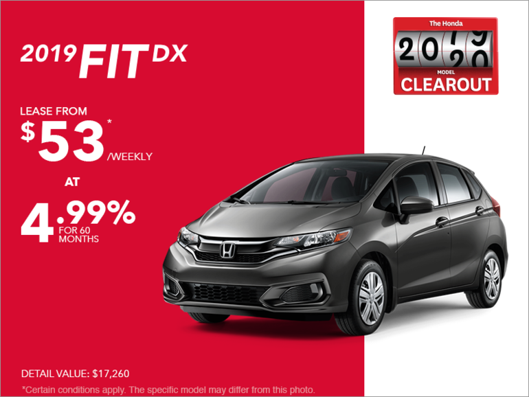 Lease the 2019 Honda Fit!