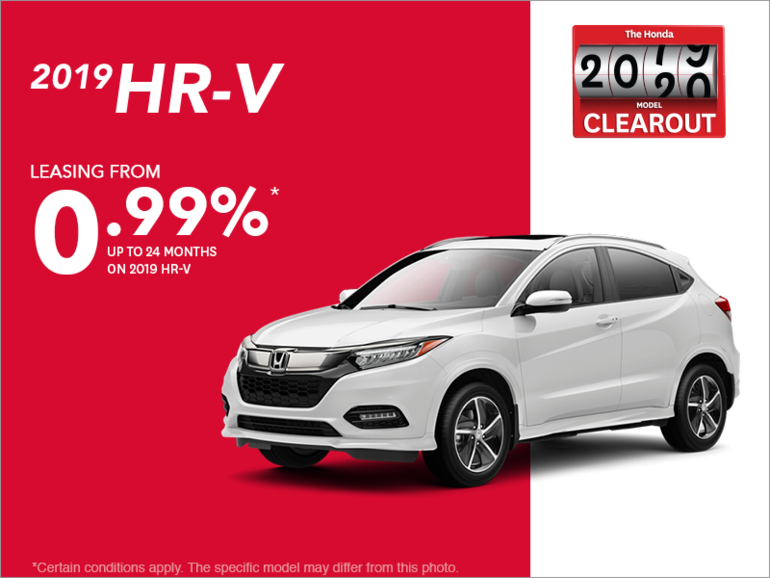 Lease the 2019 Honda HR-V!