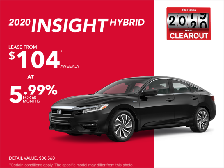 Lease the 2020 Honda Insight!