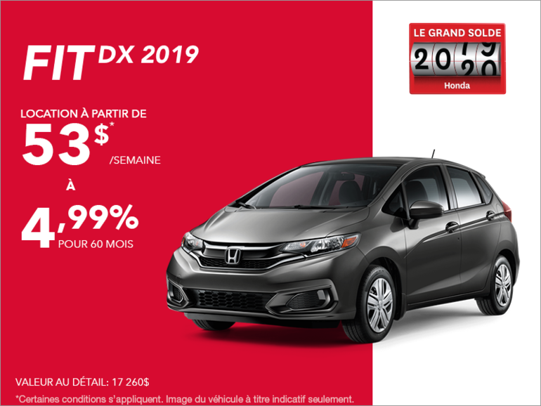 Louez la Honda Fit 2019!