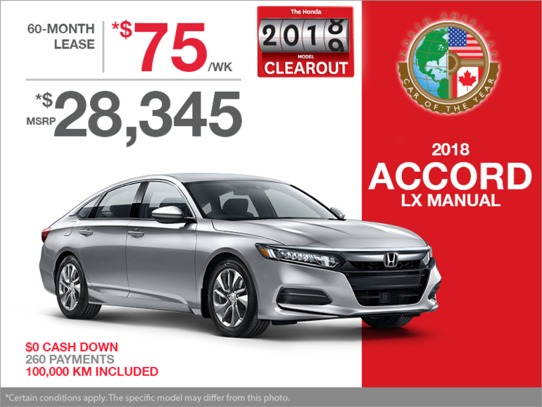 Lease the 2018 Honda Accord Sedan!