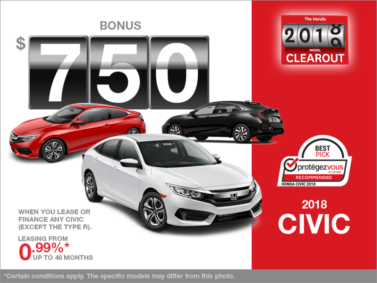 Lease the 2018 Honda Civic!