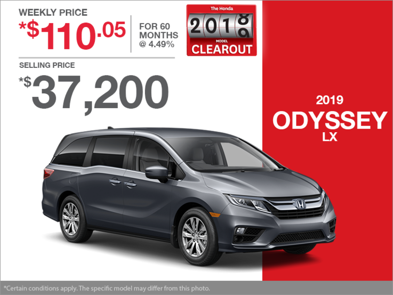 Lease the 2019 Honda Odyssey!