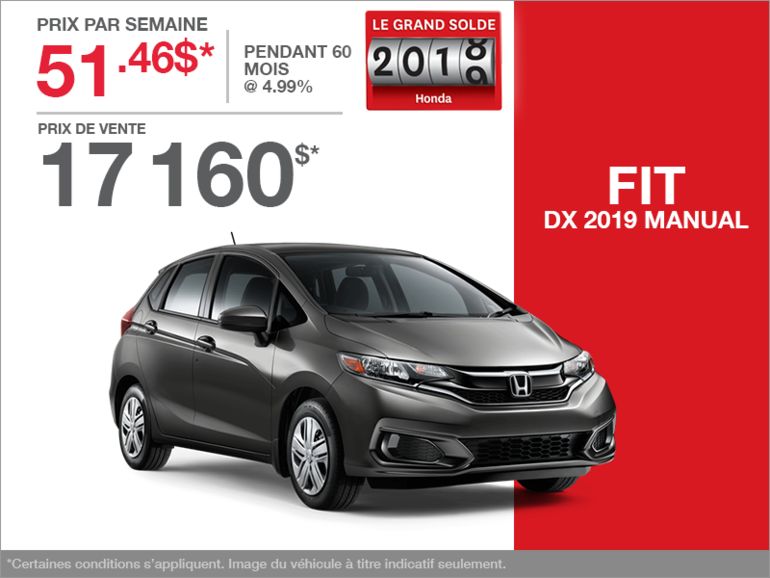 Louez la Honda Fit 2019!