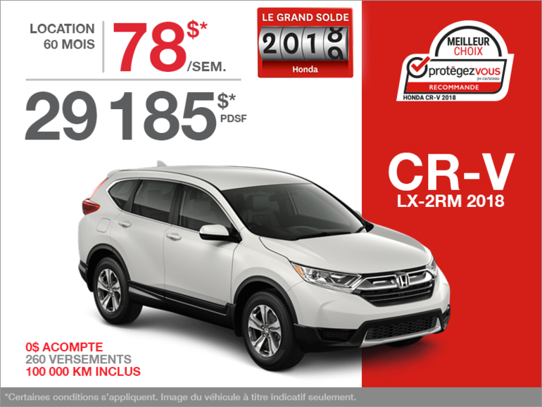 Louez le Honda CR-V 2018!