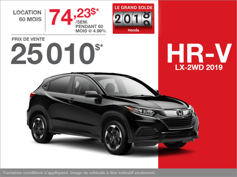 Louez le Honda HR-V 2019!