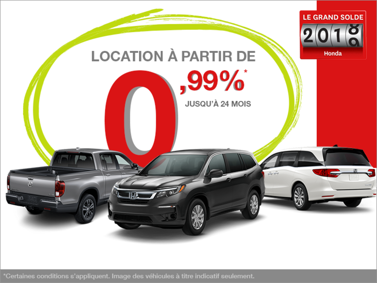 La grande liquidation 2018 de Honda!