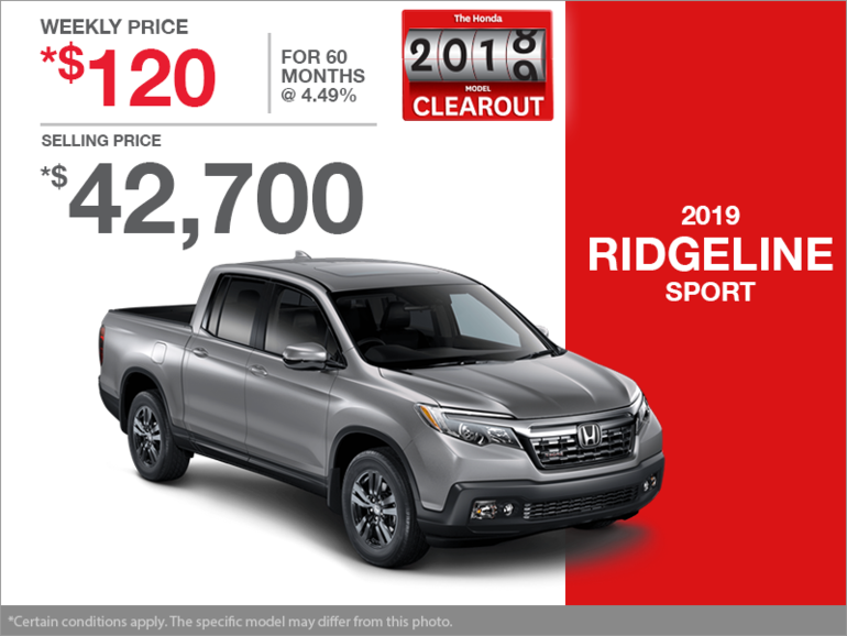 Lease the 2019 Honda Ridgeline